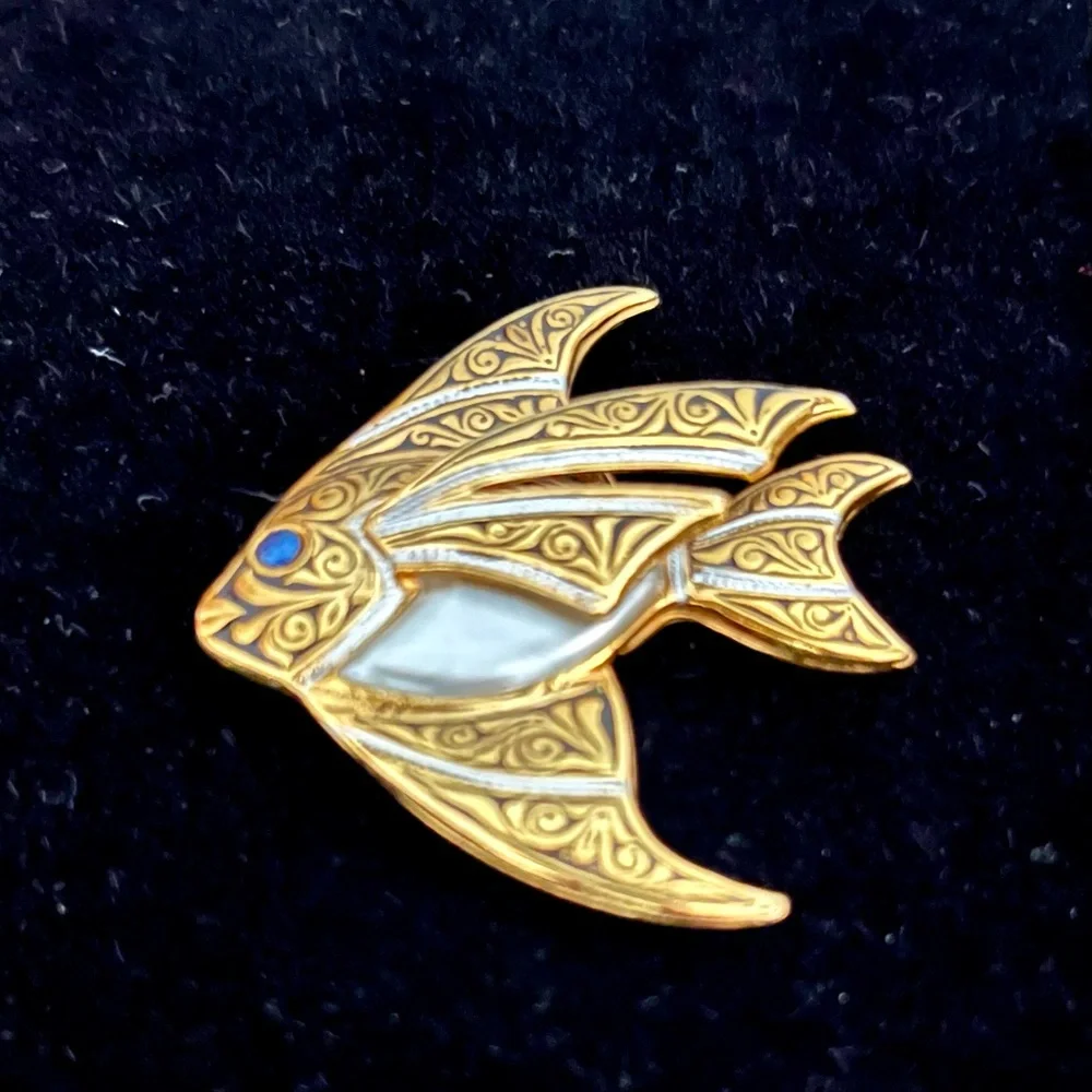 Vintage angel fish brooch - Picture 1 of 1